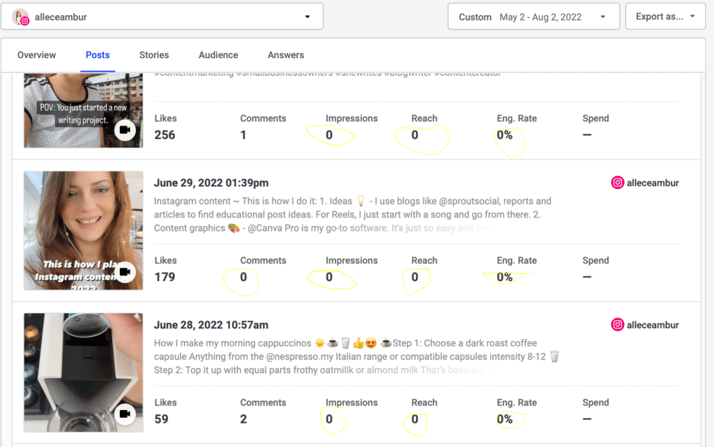 Buffer review
Buffer analytics review
