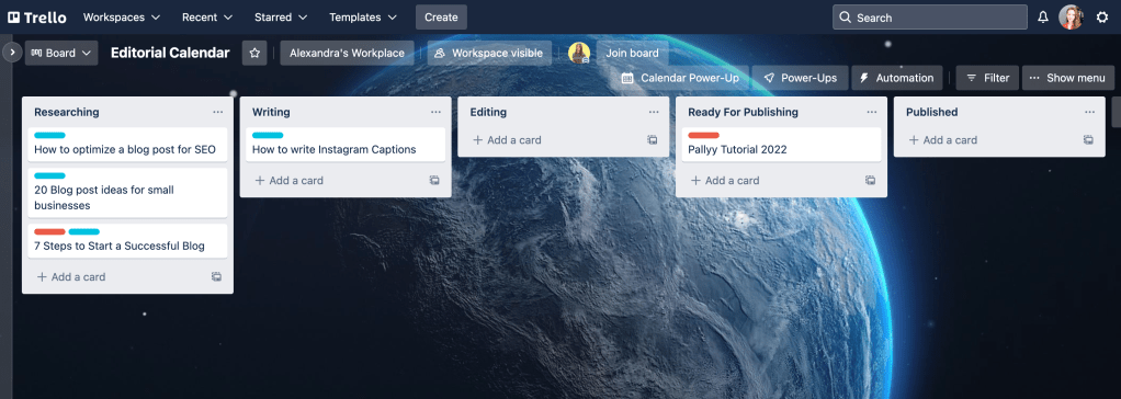 Editorial calendar for blog
How to  Build a blog for business
